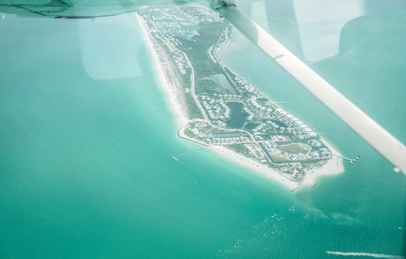 Aerial view of Englewood FL and Manasota Key